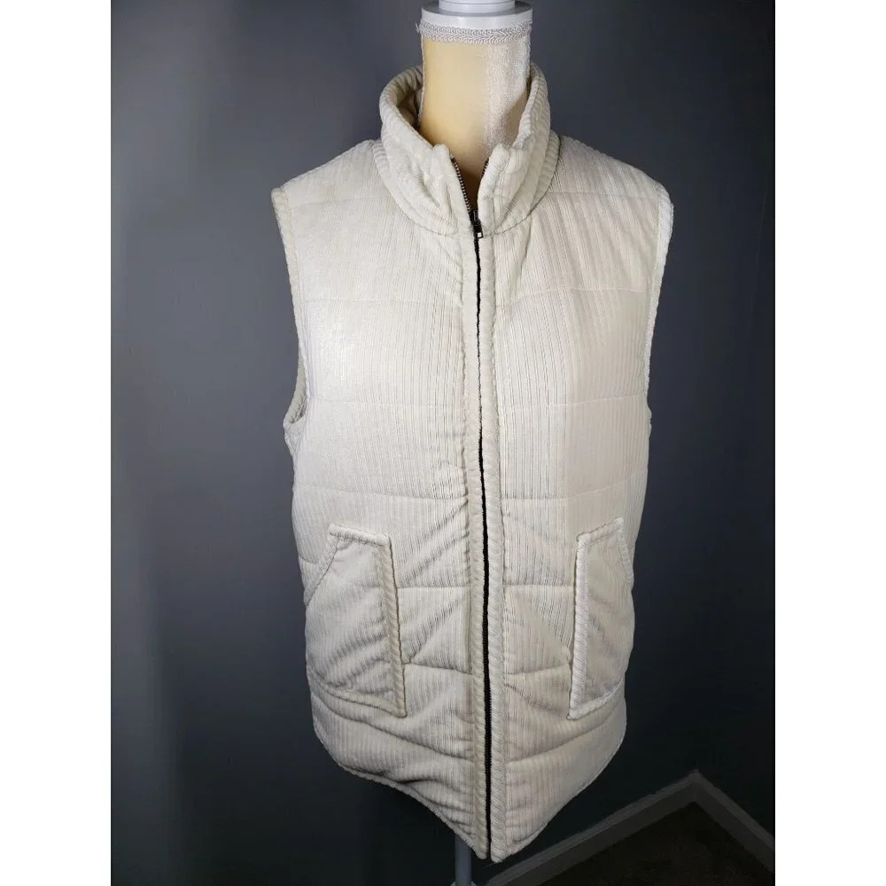 Staccato Cream Vest Women's size L .